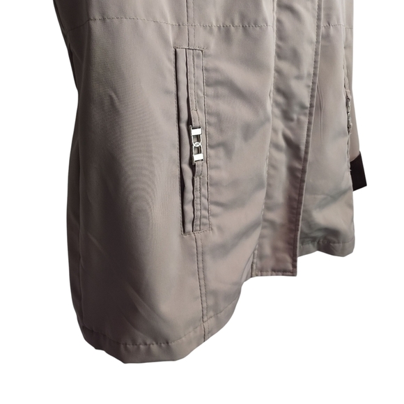 George Women's Jacket Full Zip Removable Hood Beige Color Size L Large 12-14 - Picture 7 of 10